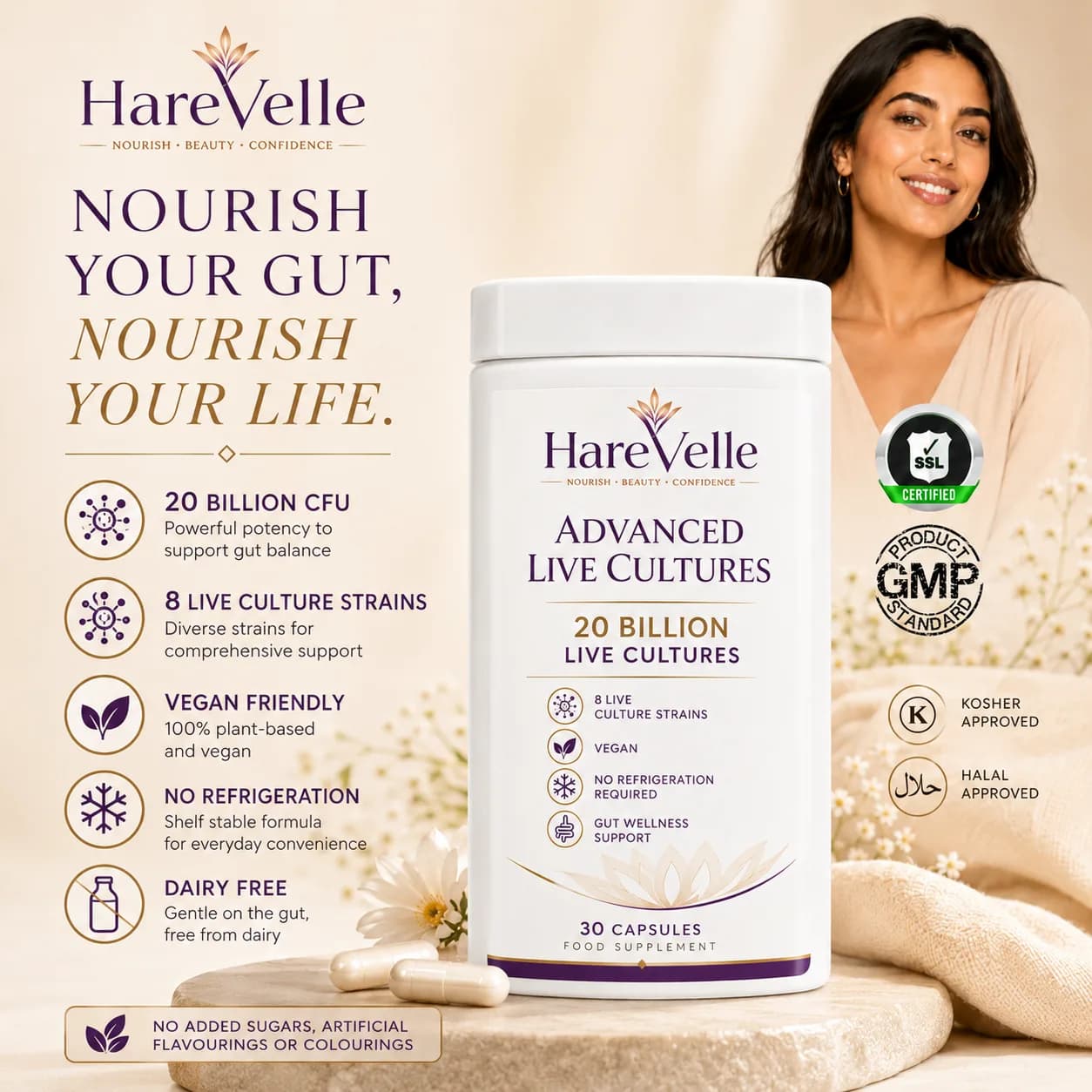Advanced Live Cultures with live cultures ingredient callouts