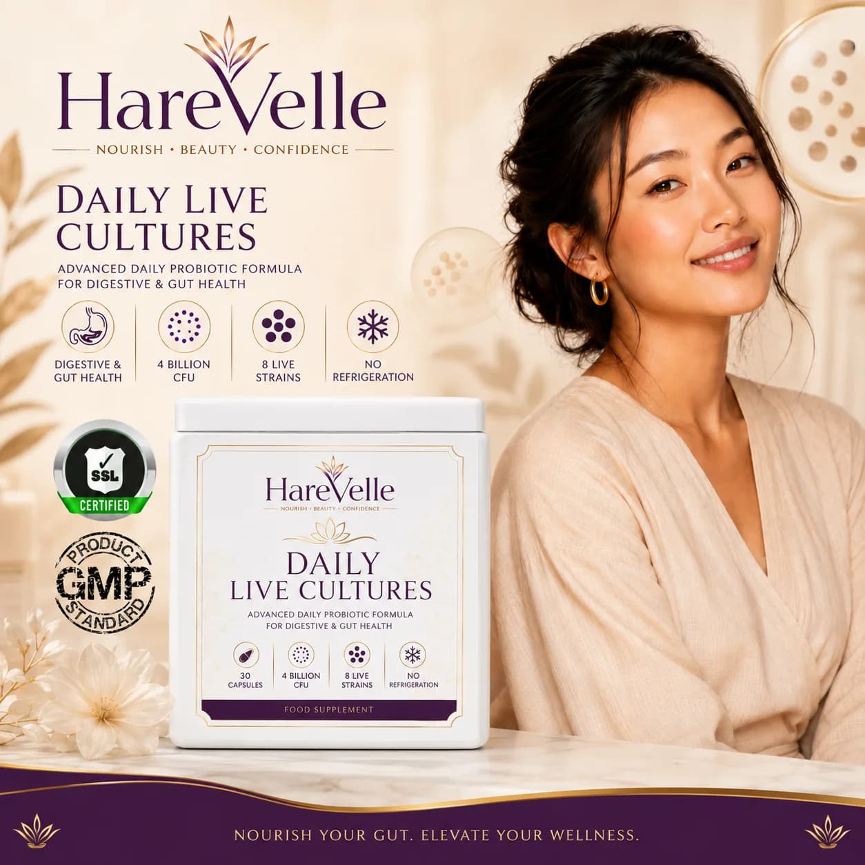 Daily Live Cultures with live cultures ingredient callouts