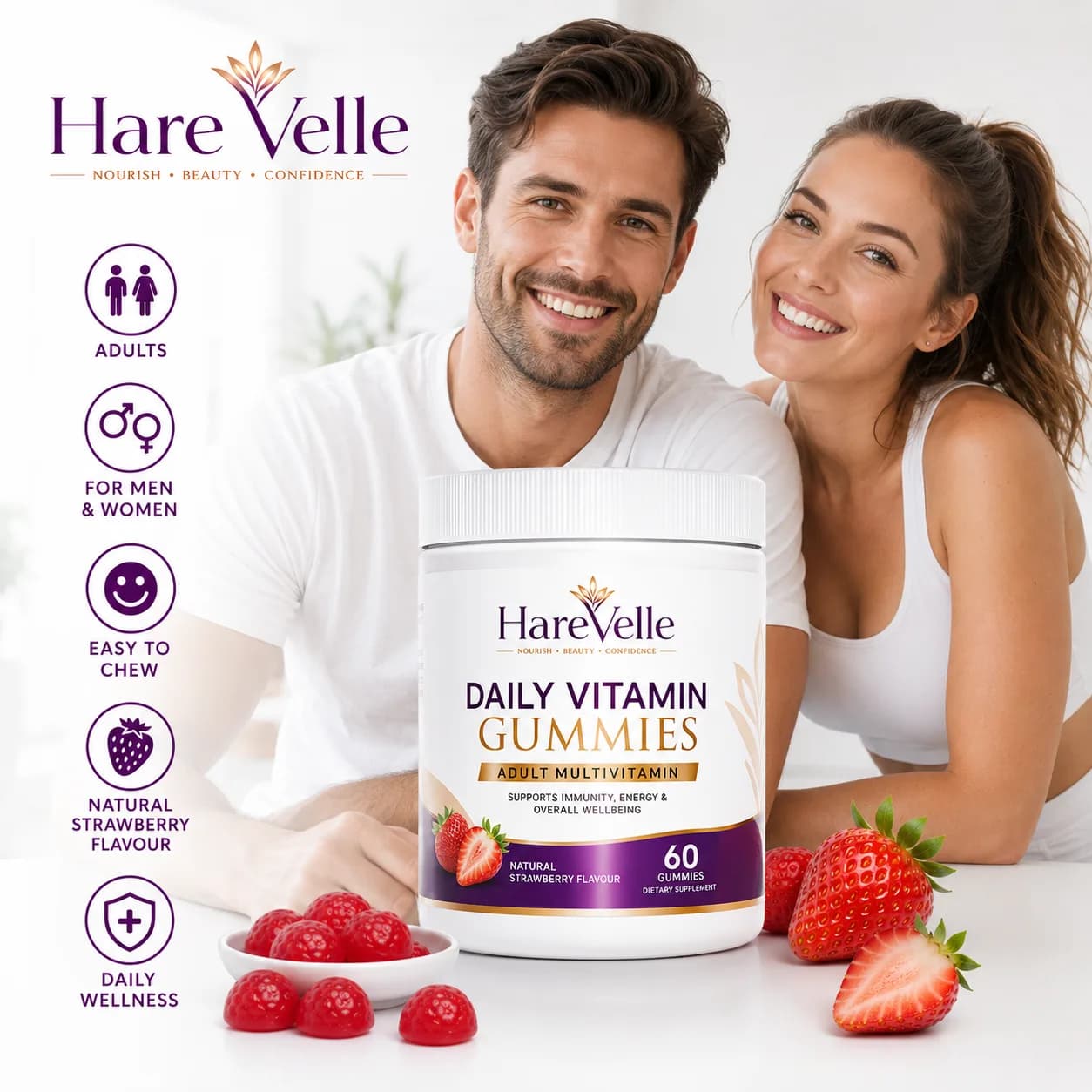 Daily Vitamin Gummies details panel with serving information