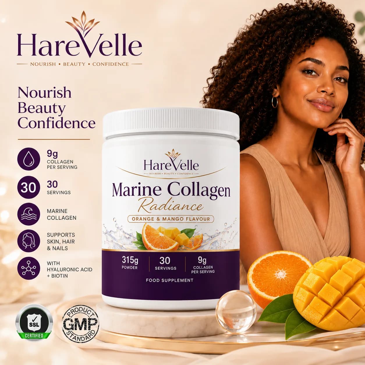 Marine Collagen Radiance tub specifications and product details